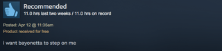 Illustration for article titled Bayonetta, As Told By Steam Reviews